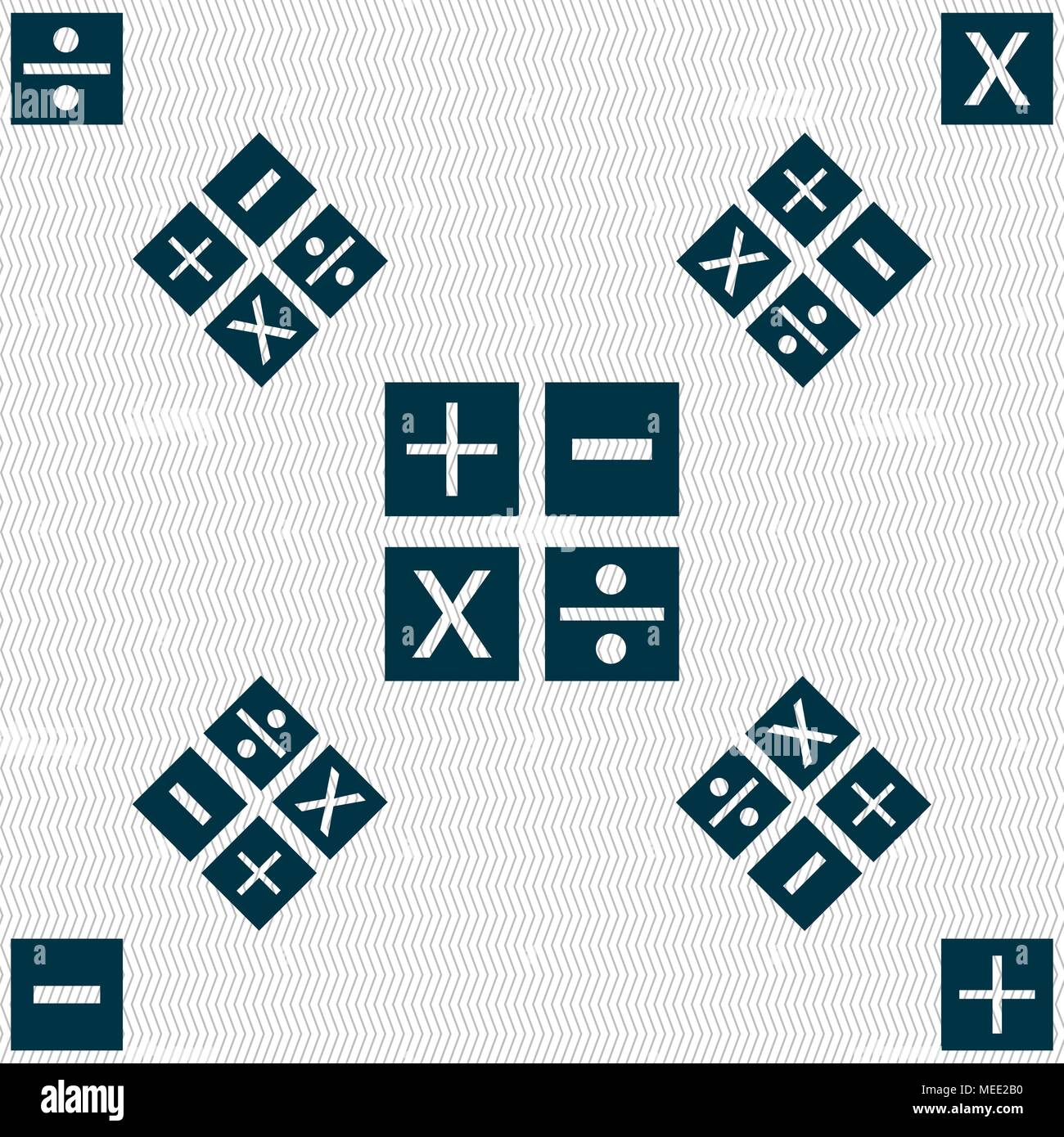 Multiplication, division, plus, minus icon Math symbol Mathematics ...
