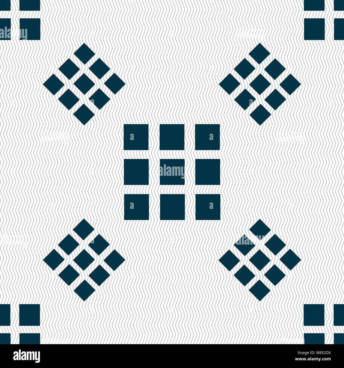 List sign icon. Content view option symbol. Seamless pattern with ...