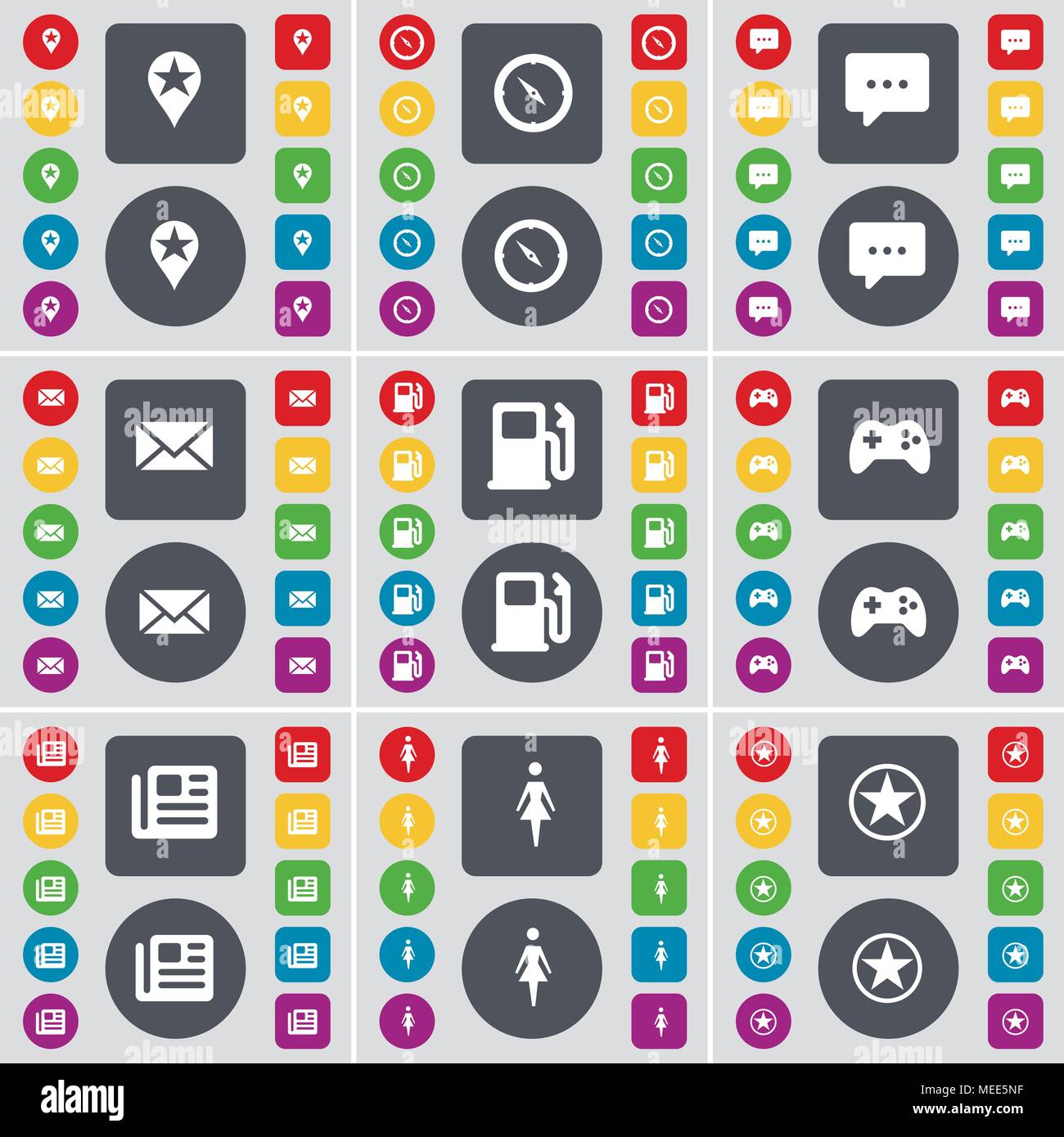 Large red gas station Stock Vector Images Alamy