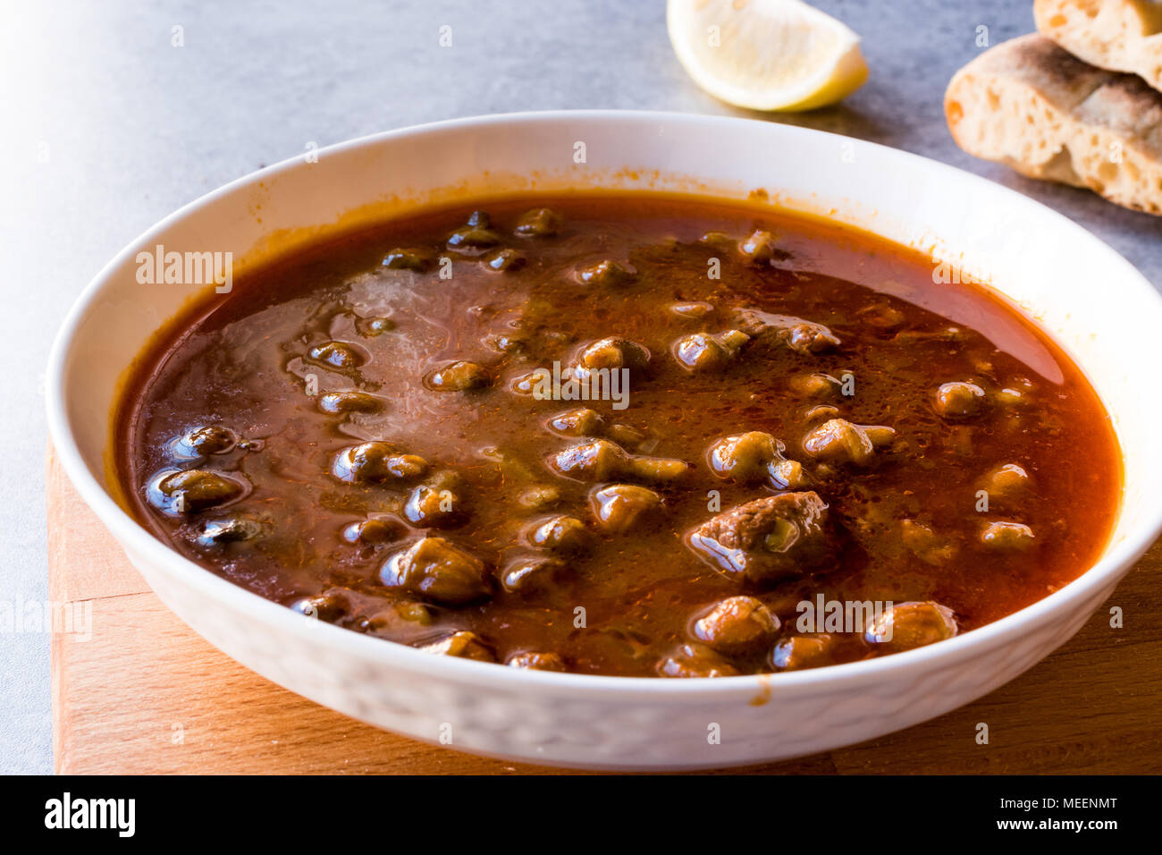 Homemade Okra Soup (Gumbo) with Bread. Traditional Food Stock Photo Alamy