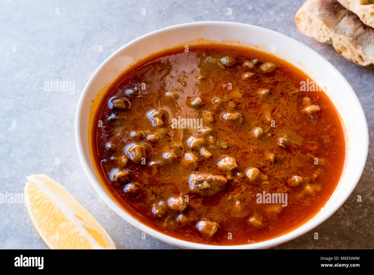 Homemade Okra Soup (Gumbo) with Bread. Traditional Food Stock Photo Alamy