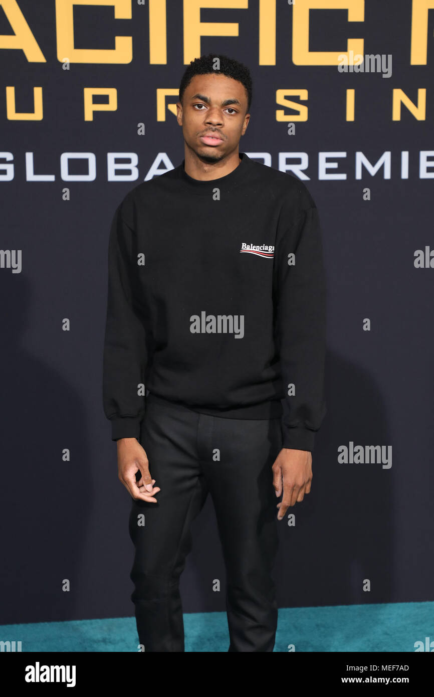 Universal's 'Pacific Rim Uprising' Premiere held at the TCL Chinese Theatre IMAX - Arrivals  Featuring: Vince Staples Where: Los Angeles, California, United States When: 21 Mar 2018 Credit: Sheri Determan/WENN.com Stock Photo