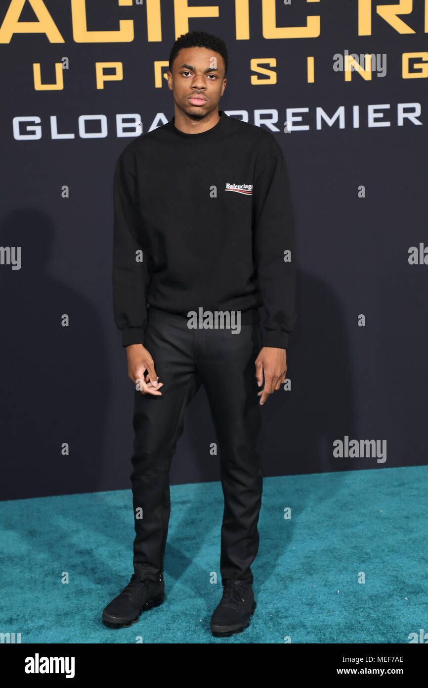 Universal's 'Pacific Rim Uprising' Premiere held at the TCL Chinese Theatre IMAX - Arrivals  Featuring: Vince Staples Where: Los Angeles, California, United States When: 21 Mar 2018 Credit: Sheri Determan/WENN.com Stock Photo