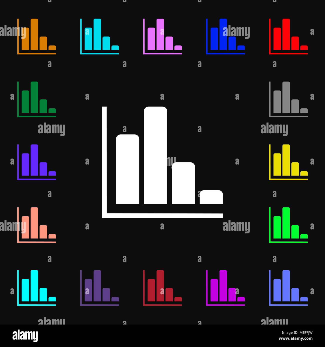 Infographic icon sign. Lots of colorful symbols for your design. Vector ...