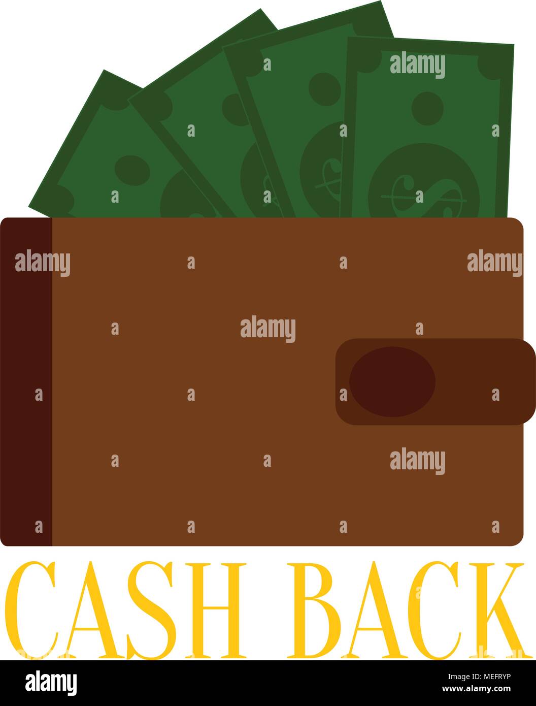 abstract cash back background with some special objects Stock Vector