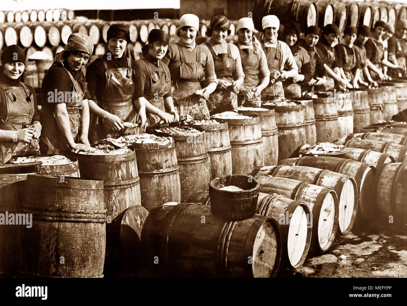 Scottish fisher girls (herring gutters and packers), Great Yarmouth