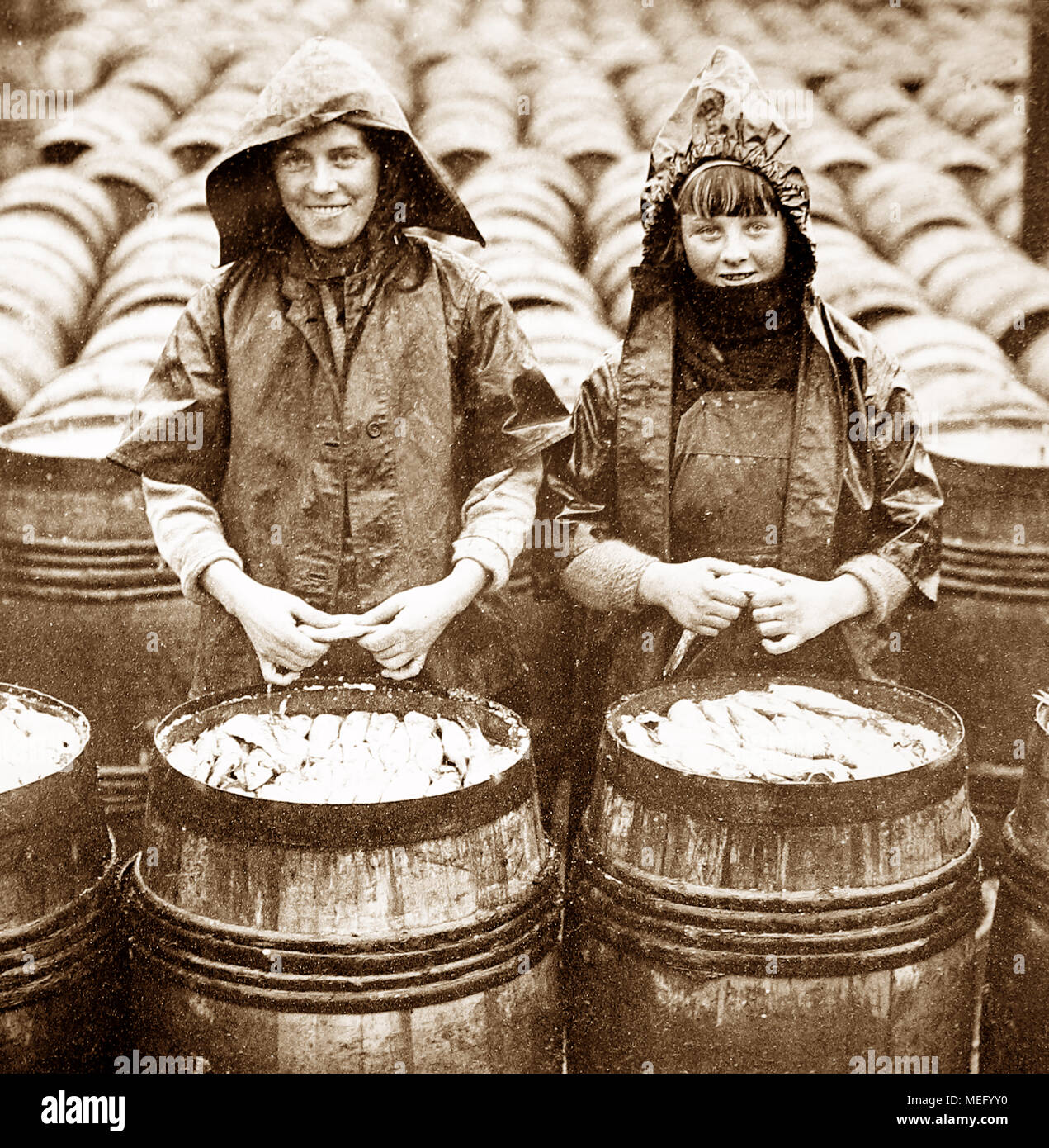 Scottish fisher girls (herring gutters and packers), Great Yarmouth