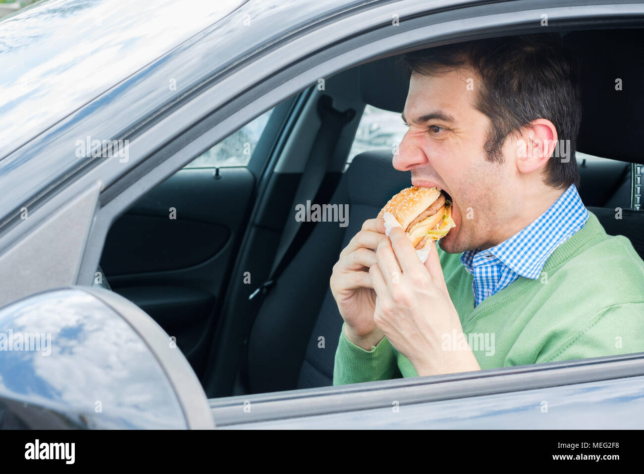 Eating car hires stock photography and images Alamy