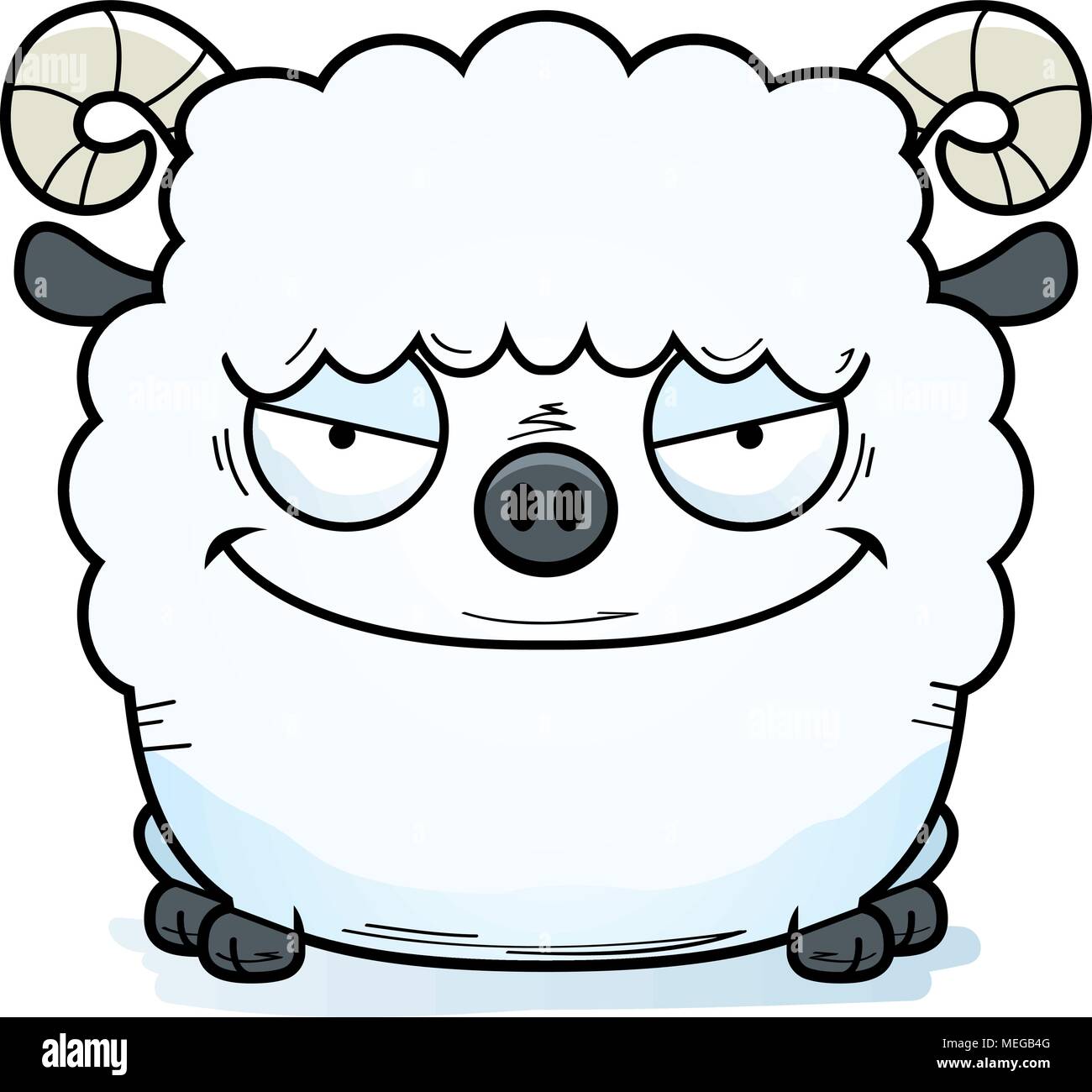 A cartoon illustration of an evil looking ram Stock Vector Image & Art -  Alamy