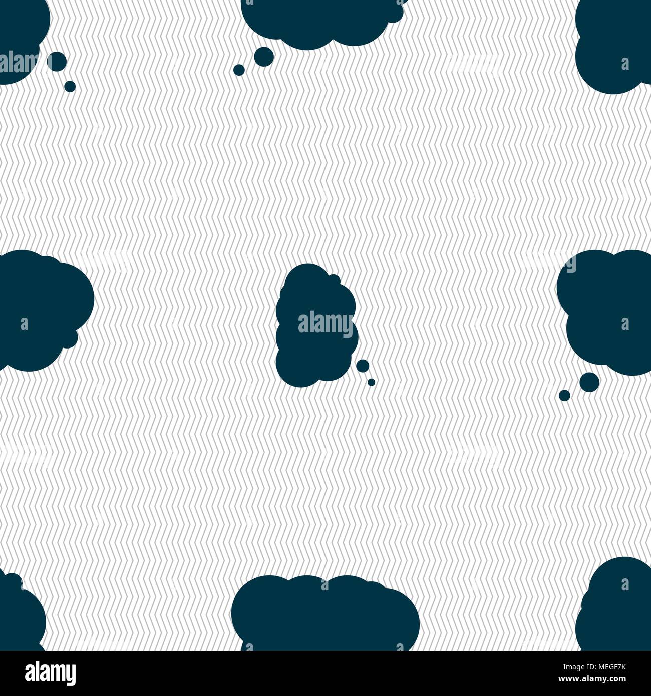 Cloud sign icon. Data storage symbol. Seamless abstract background with ...