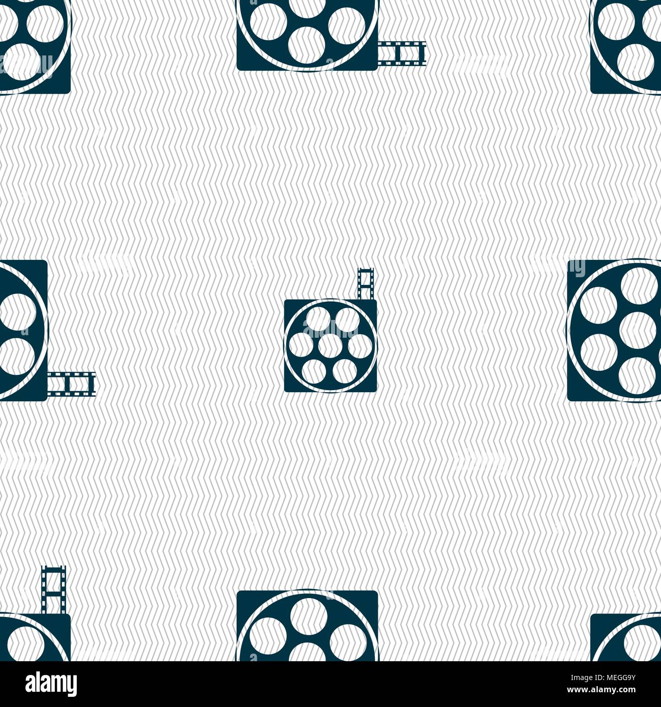 Video sign icon. frame symbol. Seamless abstract background with ...