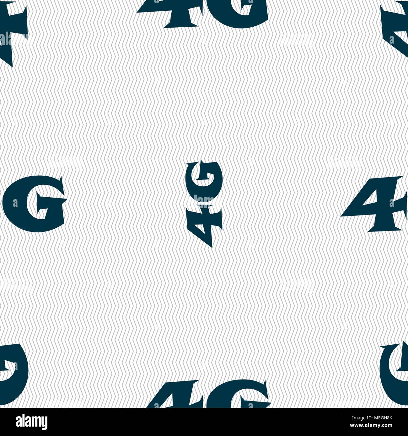 4G sign icon. Mobile telecommunications technology symbol. Seamless ...