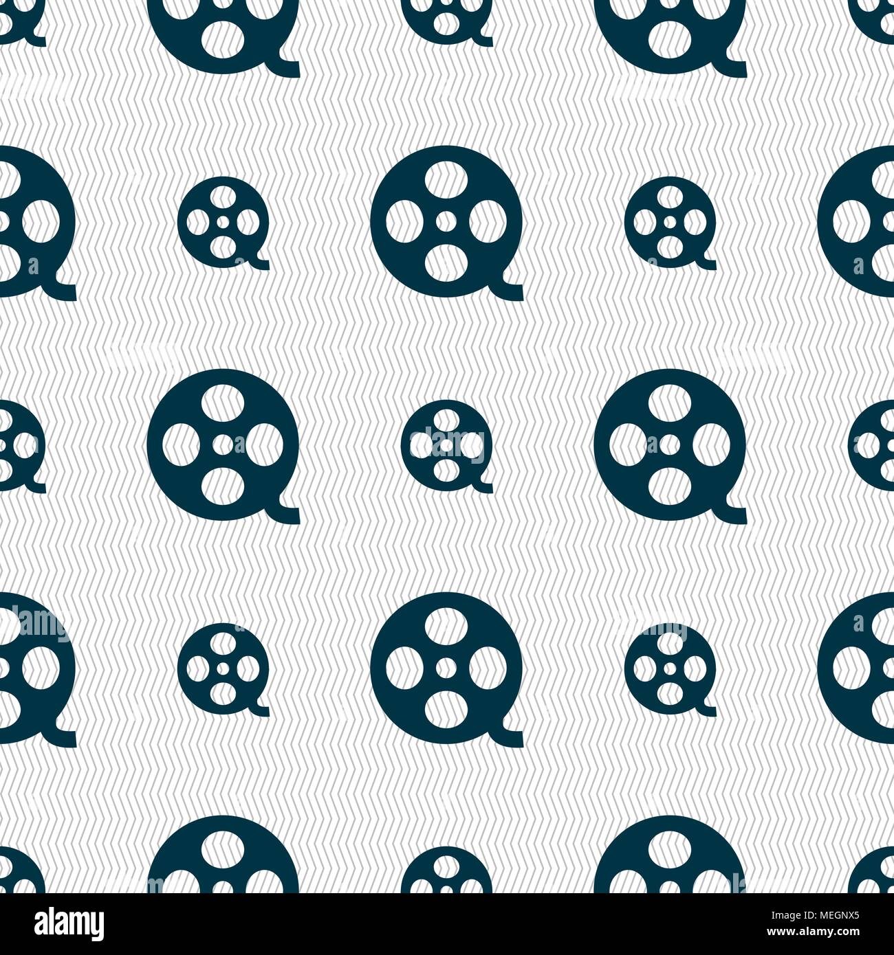 Video sign icon. frame symbol. Seamless abstract background with ...