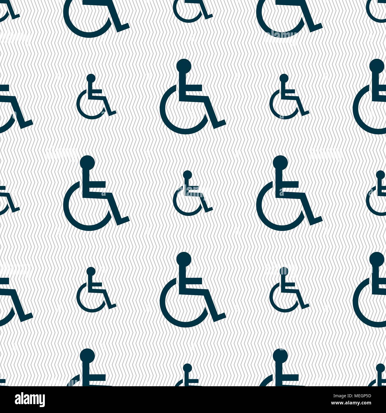 Disabled sign icon. Human on wheelchair symbol. Handicapped invalid ...