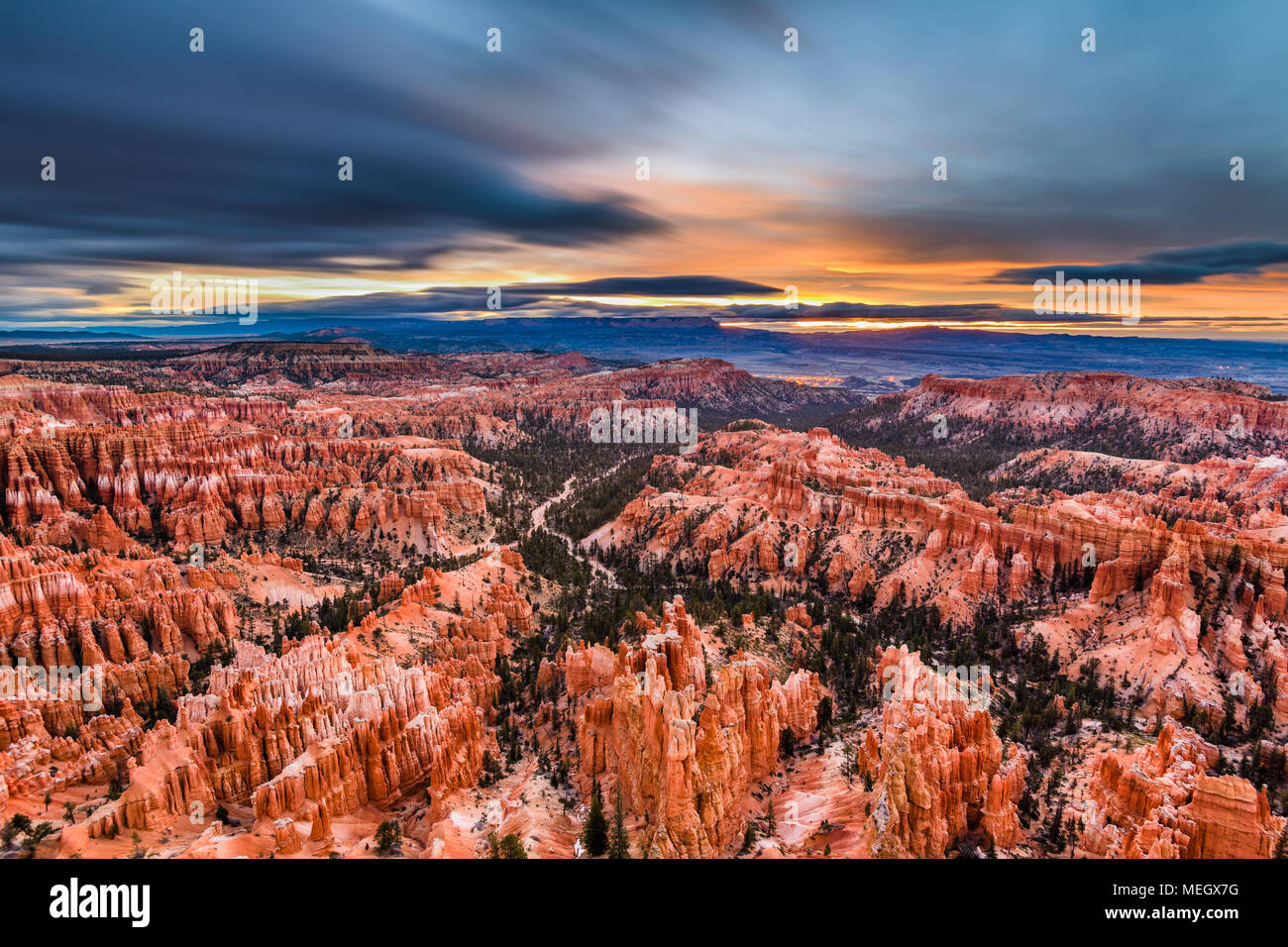 Bryce Canyon National Park, Utah, USA at dawn. Stock Photo