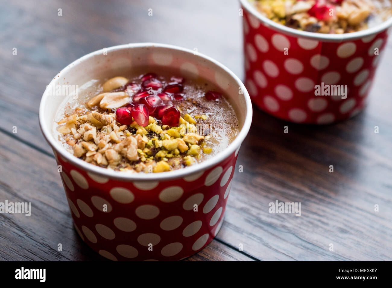 Turkish Traditional Dessert Ashure (Noah's Pudding Stock Photo - Alamy