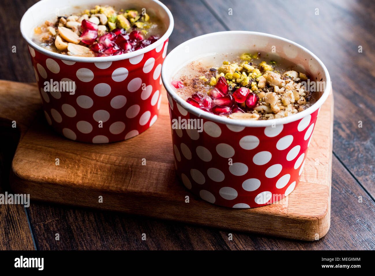 Turkish Traditional Dessert Ashure (Noah's Pudding Stock Photo - Alamy