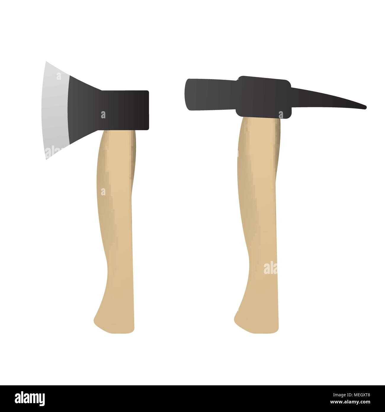 Hammer and axe set for construction Stock Vector Image & Art Alamy