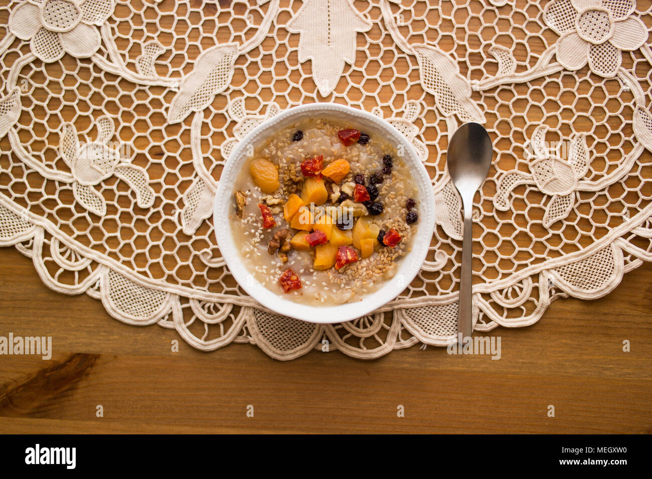 Turkish Traditional Dessert Ashure (Noah's Pudding Stock Photo - Alamy