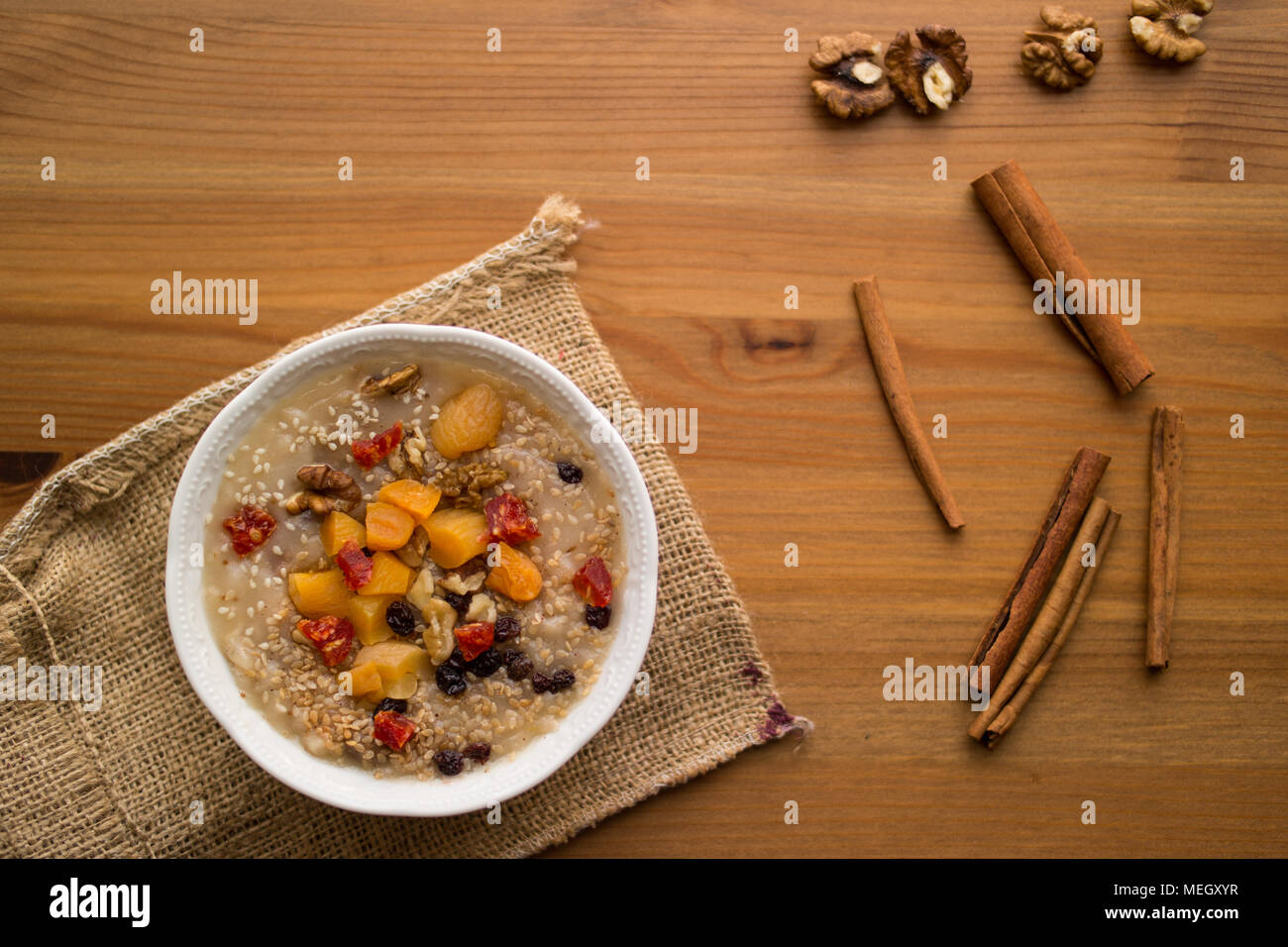 Turkish Traditional Dessert Ashure (Noah's Pudding Stock Photo - Alamy