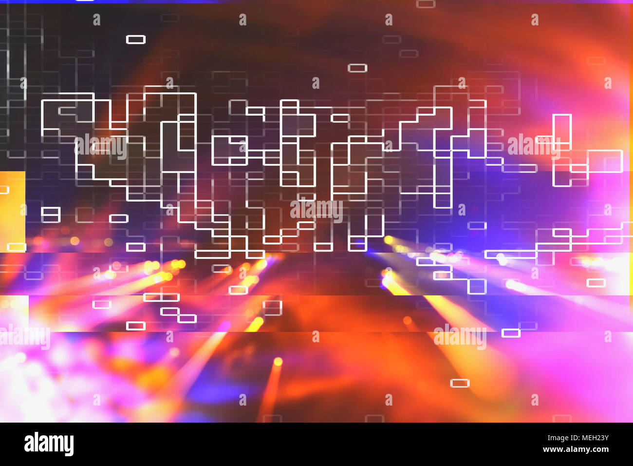 Test Screen Glitch Texture Stock Photo