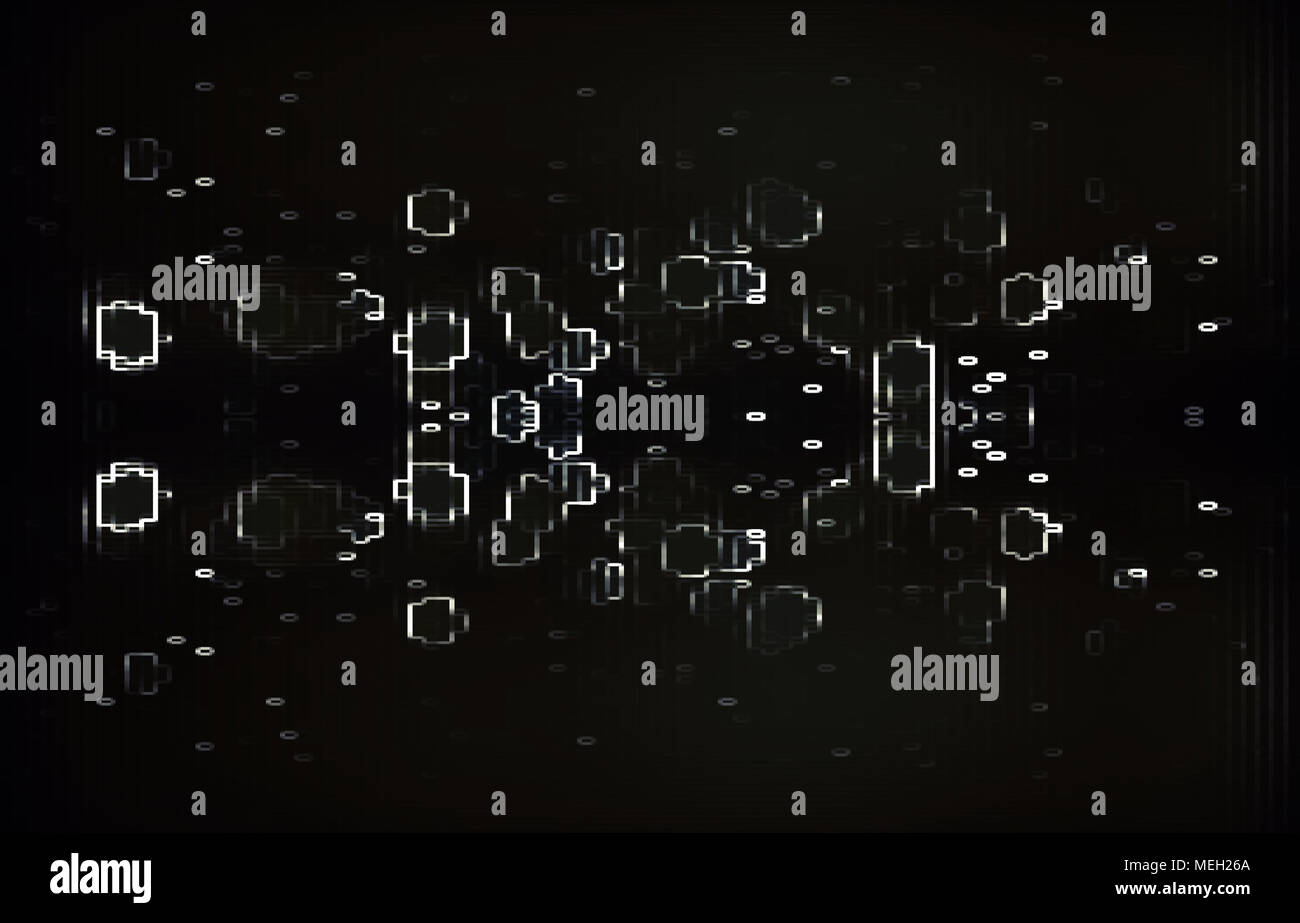 Test Screen Glitch Texture Stock Photo
