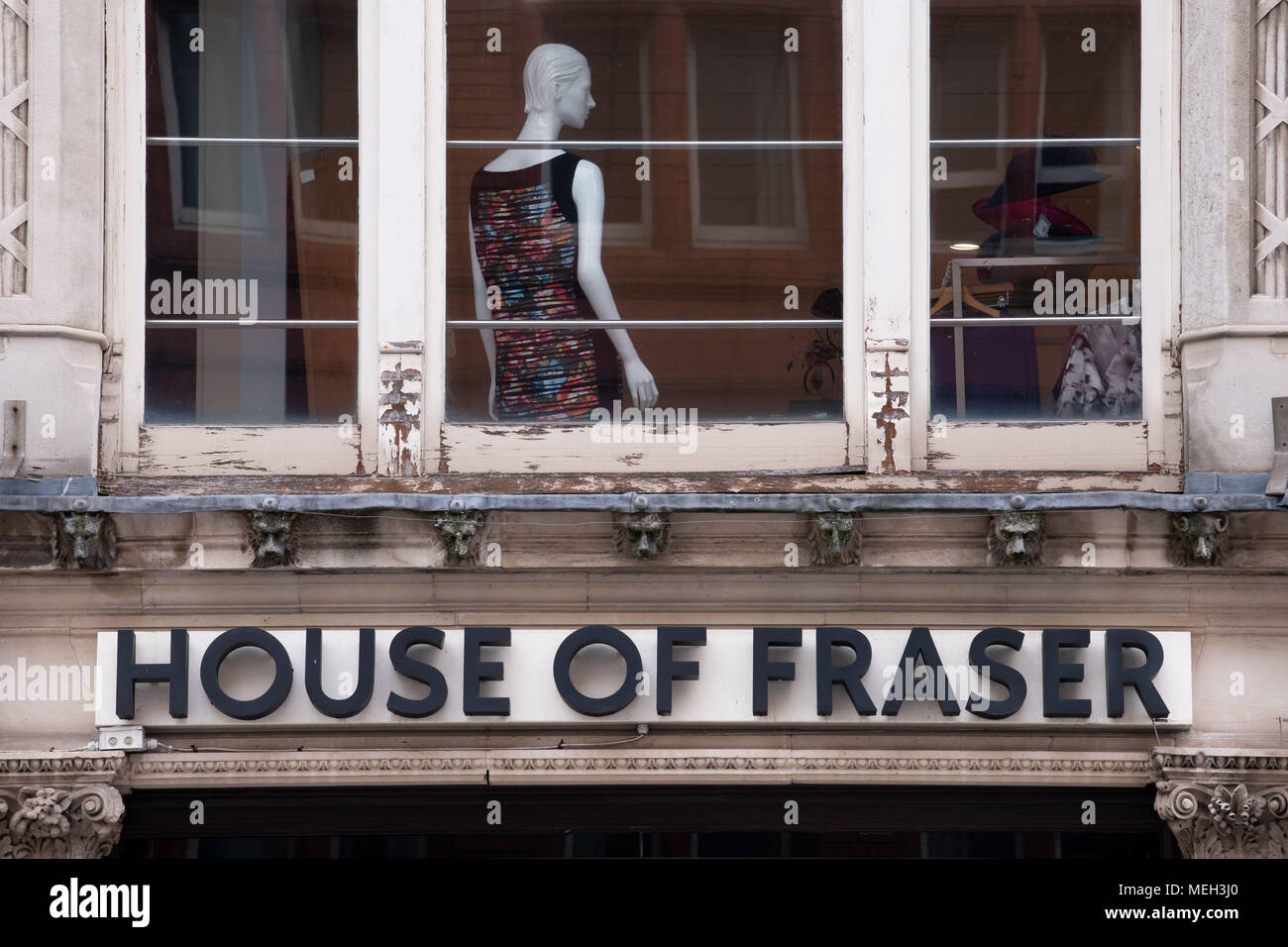 House of Fraser store sign logo in Cardiff, Wales, UK Stock Photo Alamy