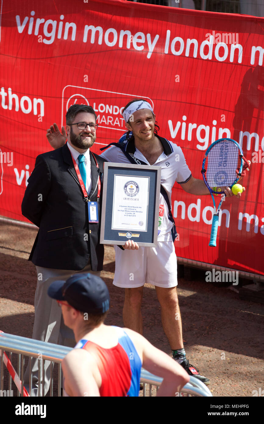 Guinness World Record Runners St!   ock Photos Guinness World Record - london uk 22nd april 2018 guinness w!   orld records were broken at the london