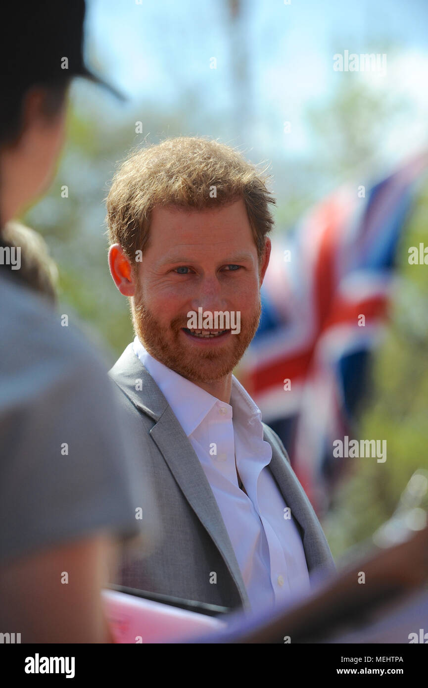 London, UK, 22 April 2018. His Royal Highness Prince Harry once again