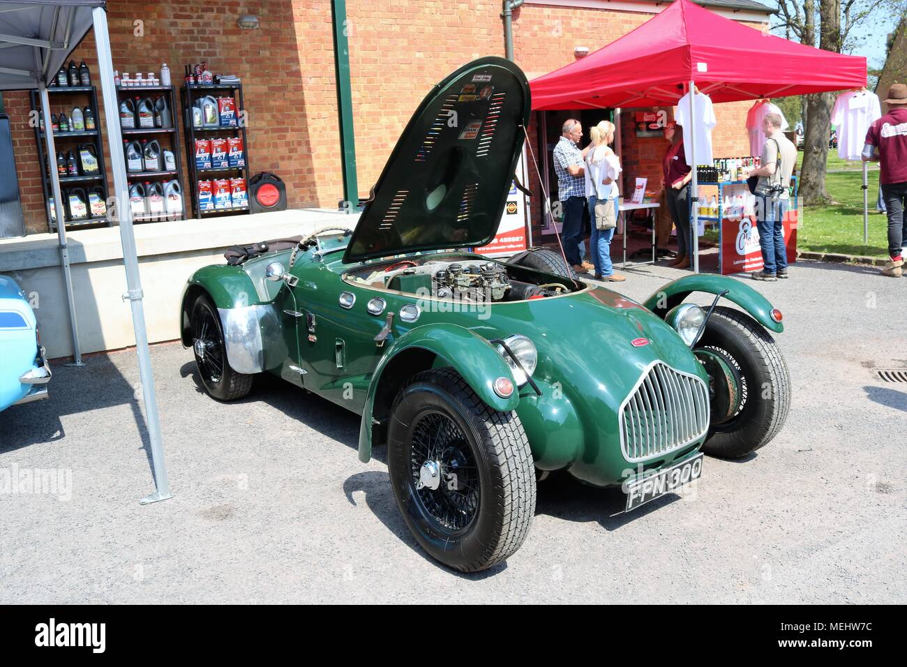 Bicester, Oxfordshire, UK.  22.04.2018.  Sunday Scramble 'Drive It Day' at Bicester Heritage which is a historical ex RAF base displaying classic vehicles which included cars, trucks, motorbikes, bikes, aeroplanes and fire engines.  Credit:  Michelle Bridges/Alamy Live News. Stock Photo