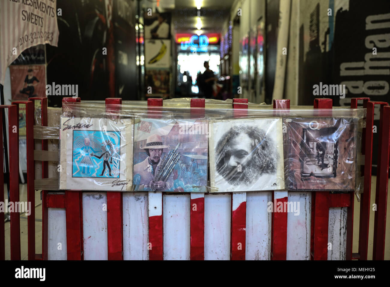 Athens. 19th Apr, 2018. Photo taken on April 19, 2018 shows LPs (long