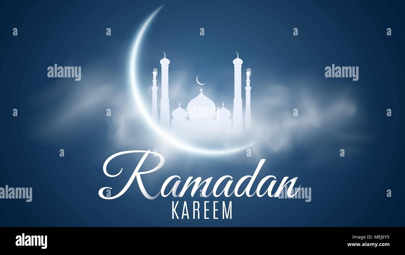 Ramadan Kareem Background Religion Holy Month Caligraphy And