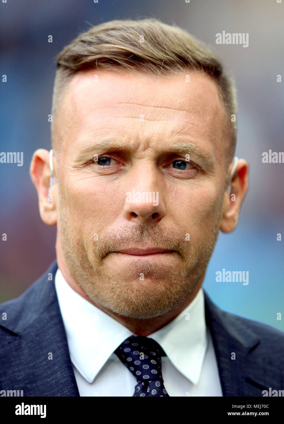Craig Bellamy working for Sky Sports Stock Photo - Alamy