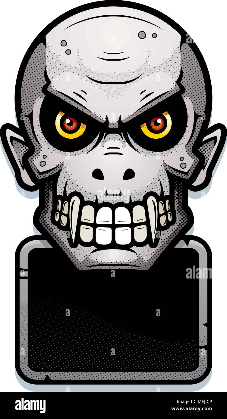 An illustration of a vampire with a sign Stock Vector Image & Art - Alamy