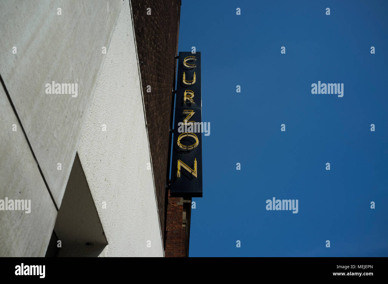 Curzon cinema sign in Chelsea, west London Stock Photo