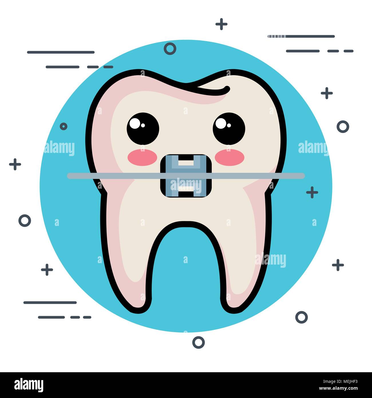 dental care kawaii characters Stock Vector Image & Art - Alamy