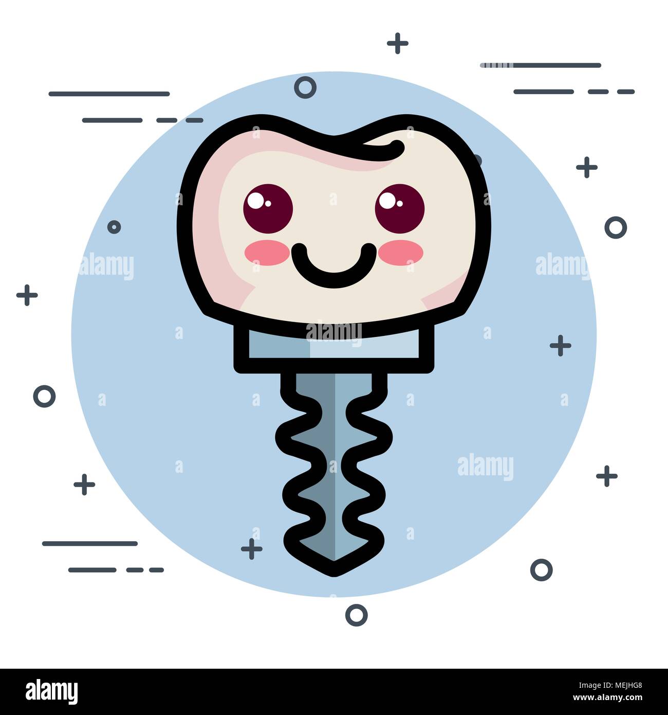 dental care kawaii characters Stock Vector Image & Art - Alamy