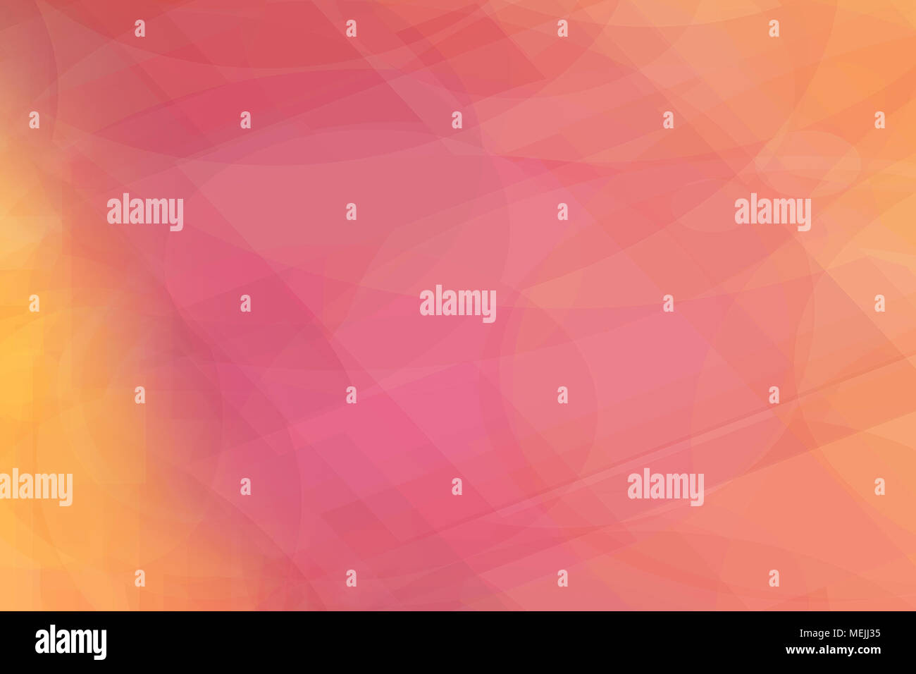 Abstract pink and yellow background image with lines and curves Stock Photo