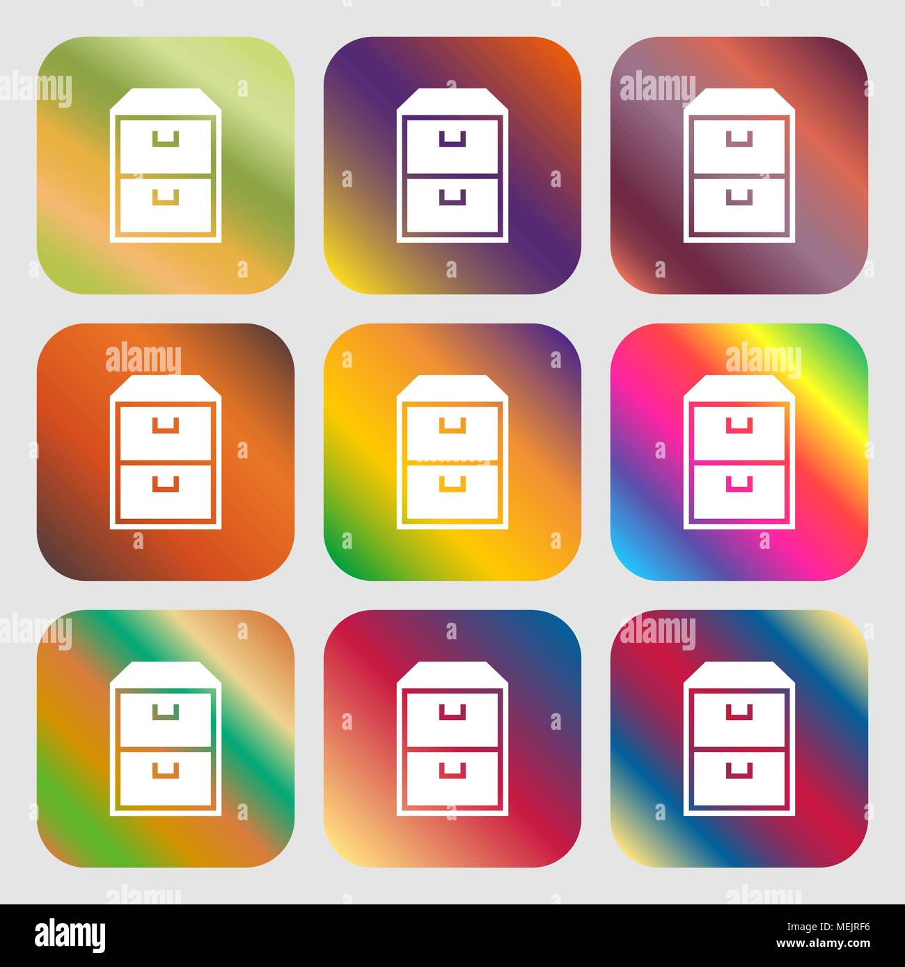 nightstand icon Stock Vector
