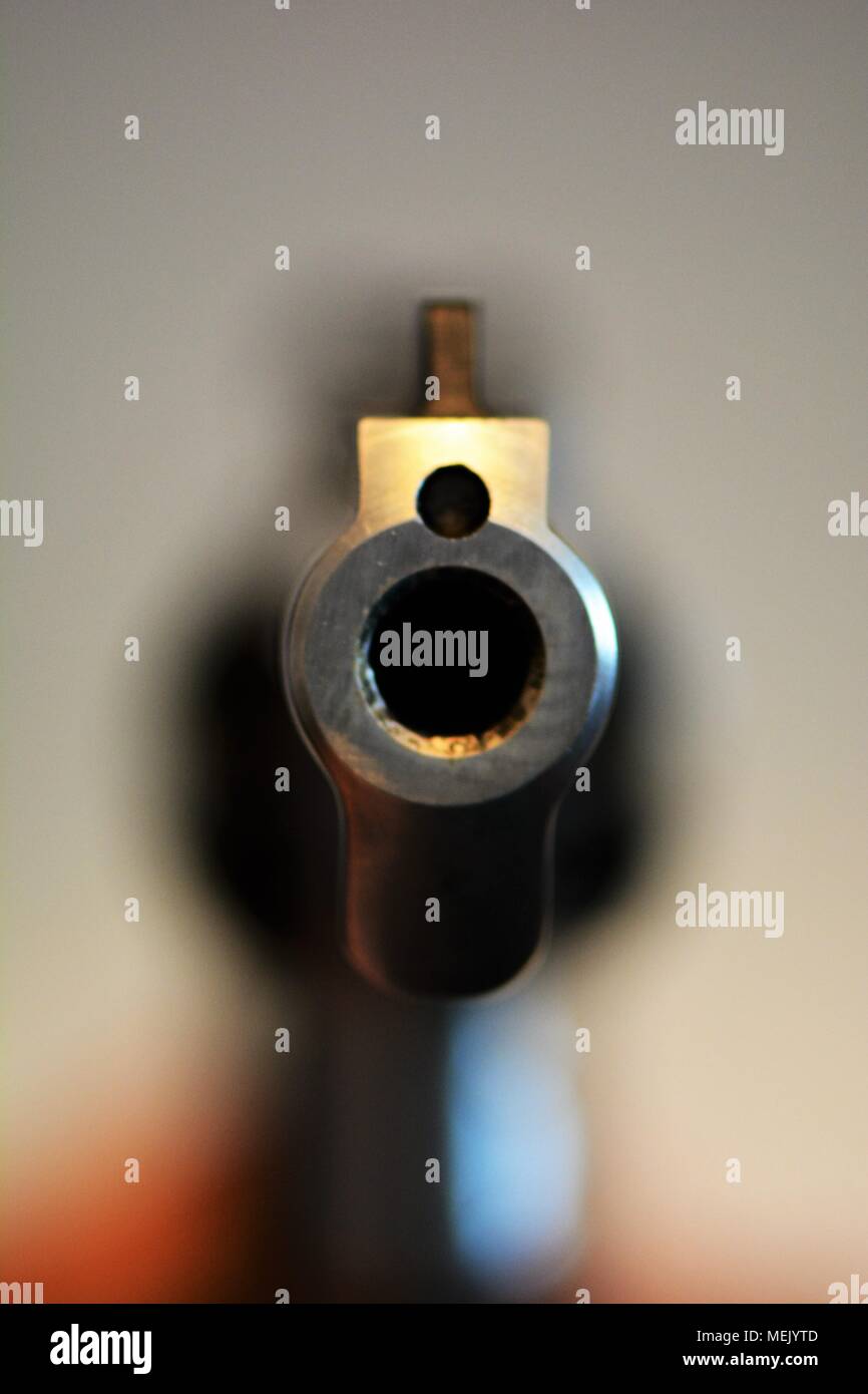 Gun Barrels with Bullets Stock Photo Alamy