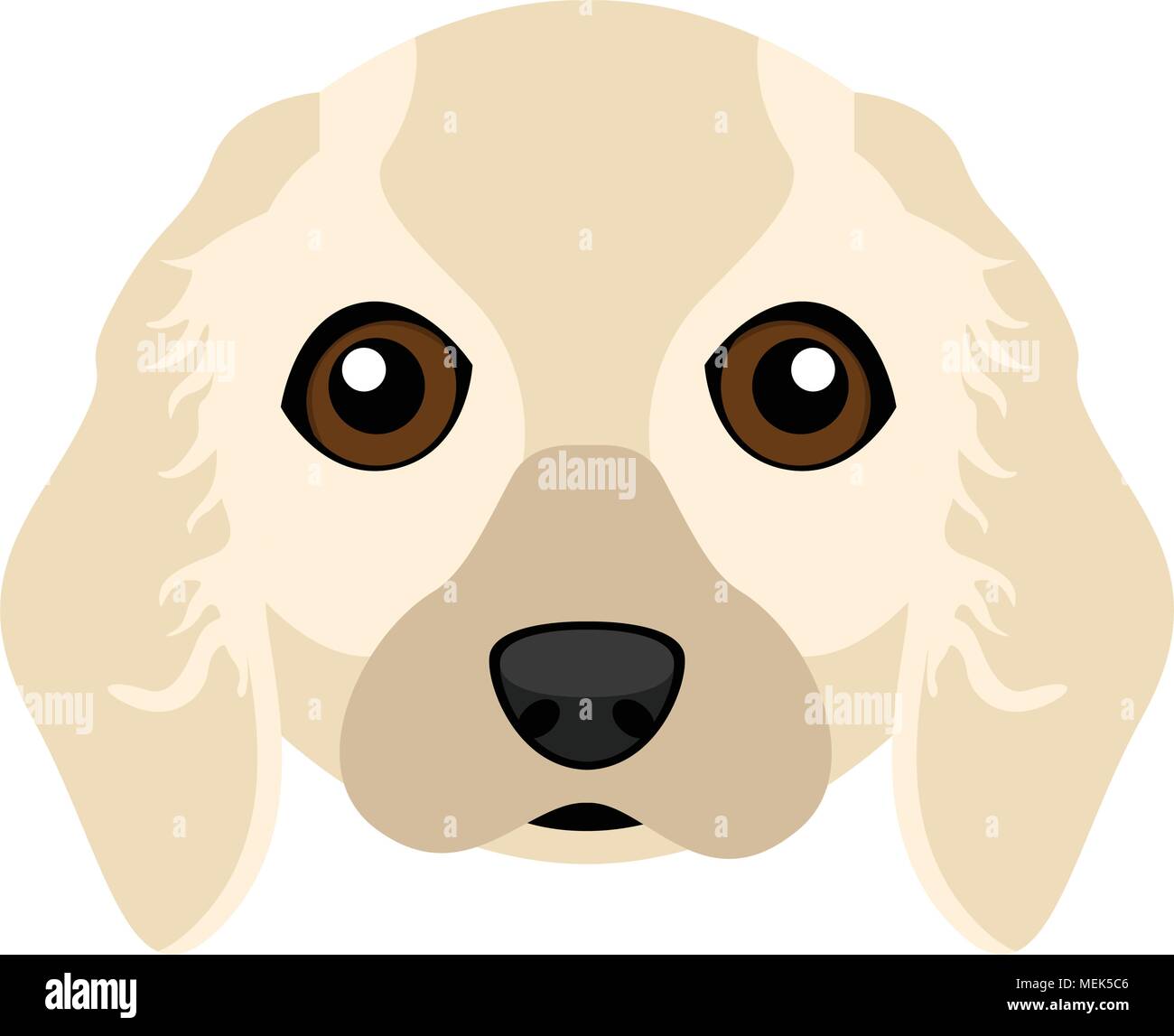 Cute Cocker Spaniel dog avatar Stock Vector Image & Art - Alamy