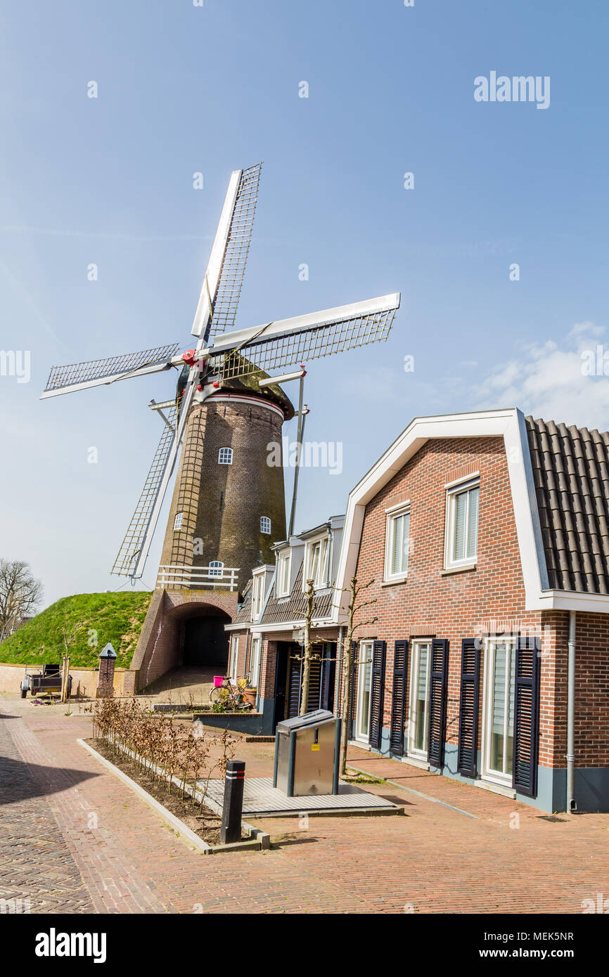 Traditional Dutch Widnmill  Stock Photo