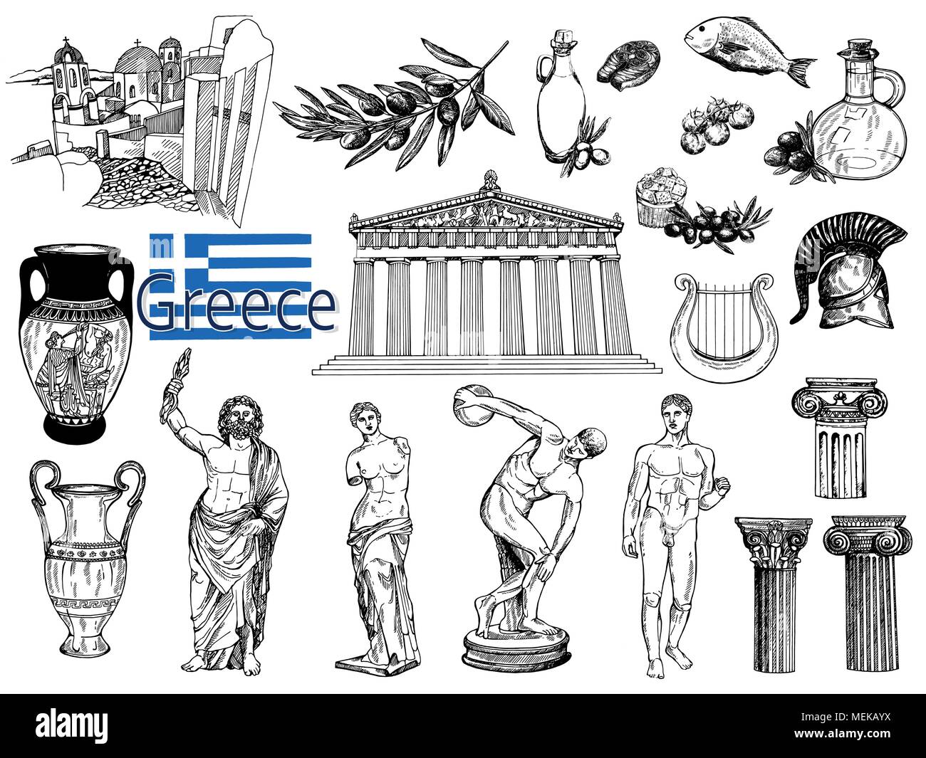 Logo памятники Греции Рима