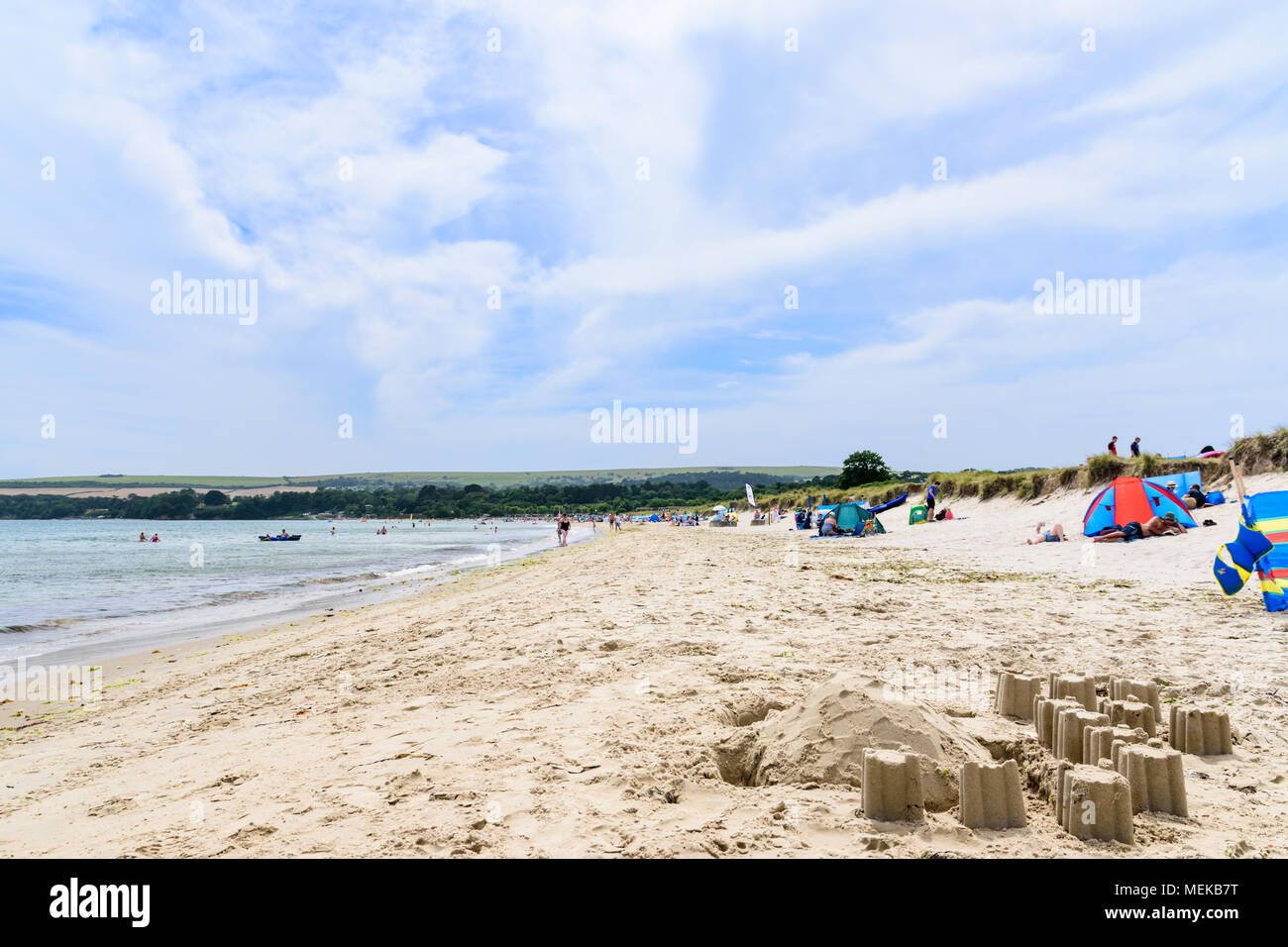 The beach at Studland Bay, Dorset Stock Photo