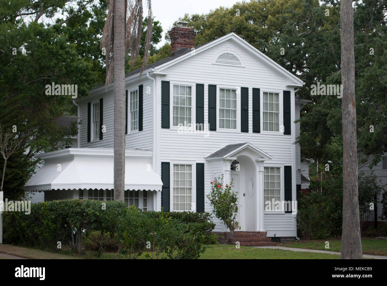 Southern style house. American home. Stock Photo