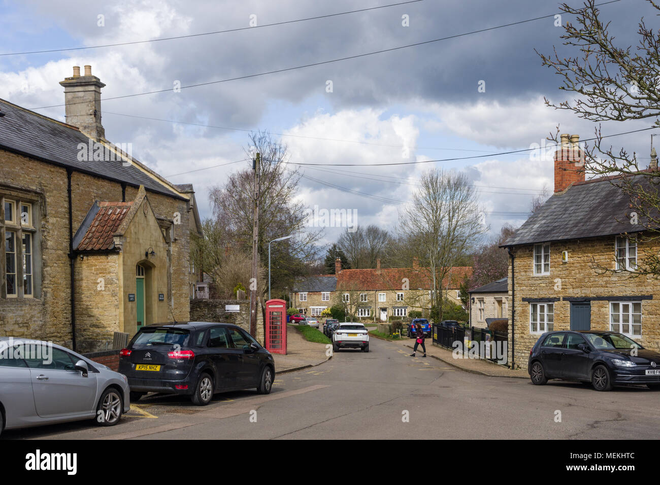 High Street in the pretty Northamptonshire village of Yardley Hastings