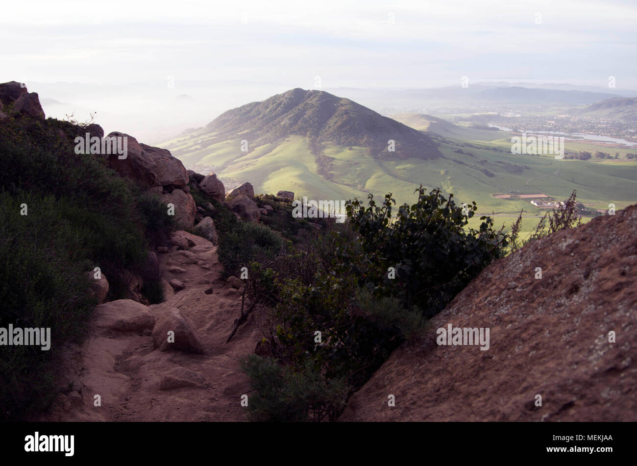 Peak provides a quality hike near San Luis Obispo, CA Stock