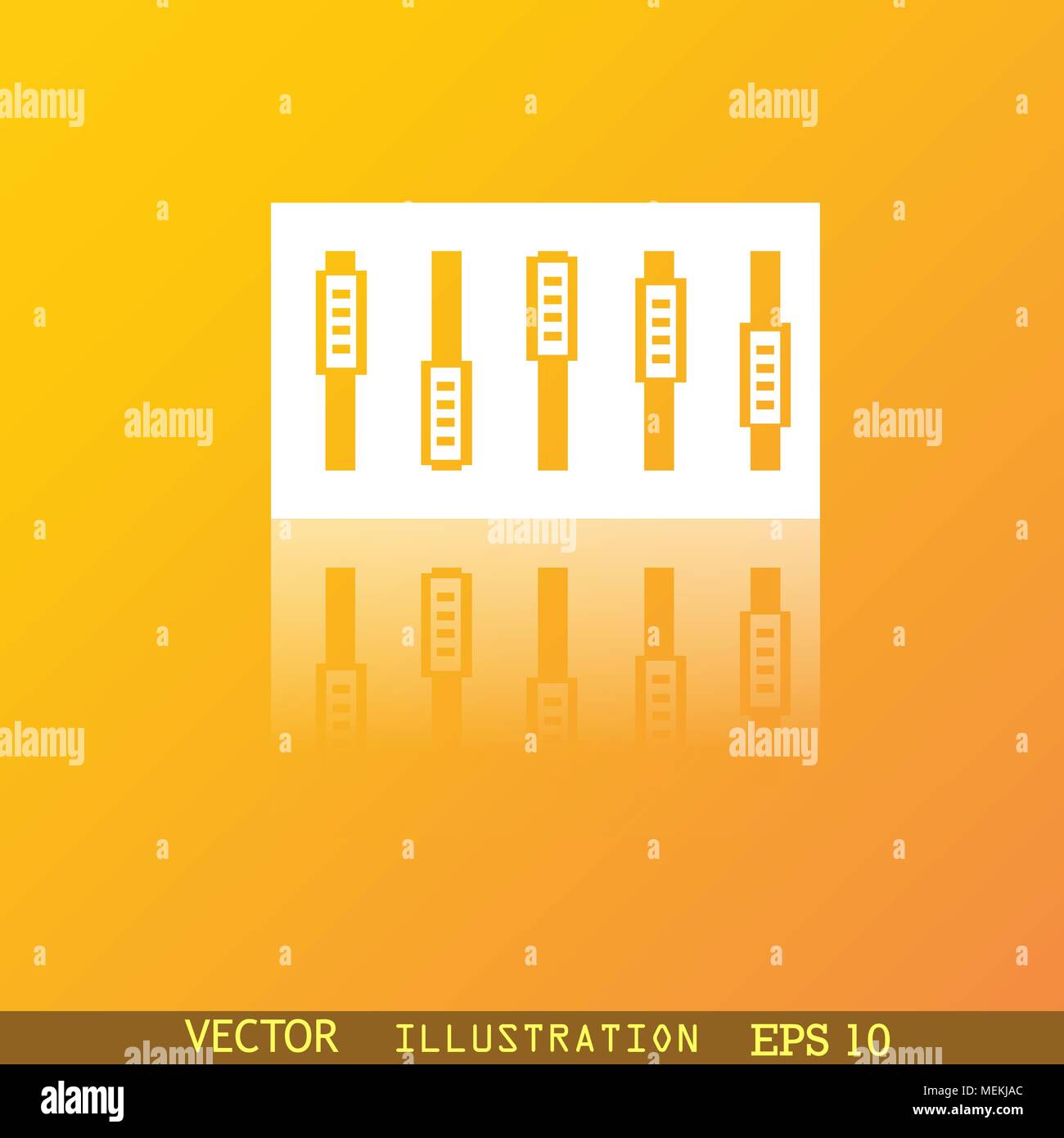 Dj console mix handles and buttons icon symbol. Trendy, modern design ...