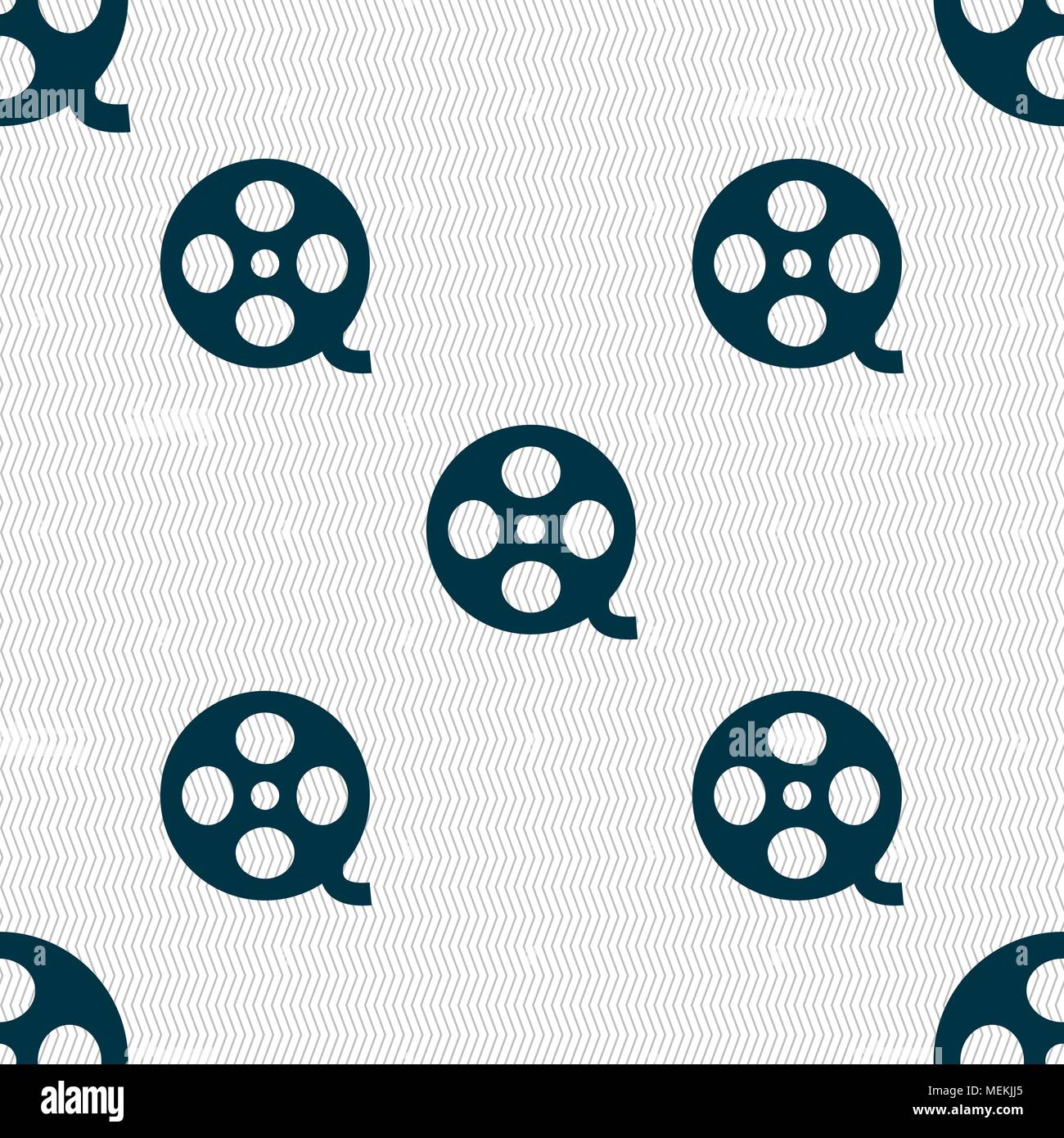 Video sign icon. frame symbol. Seamless abstract background with ...