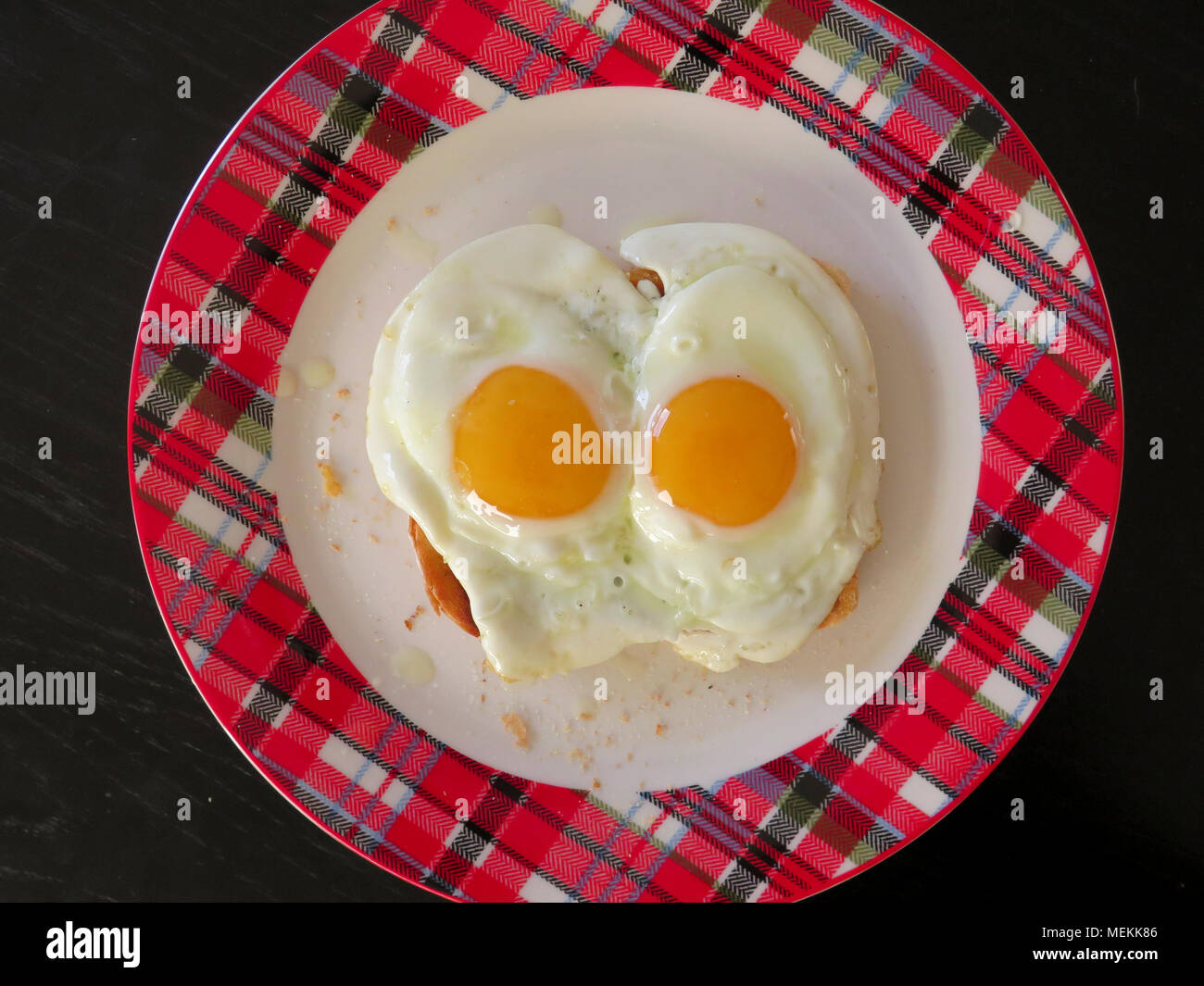 Two Fried Eggs Stock Photo, Picture and Royalty Free Image. Image 17696336.